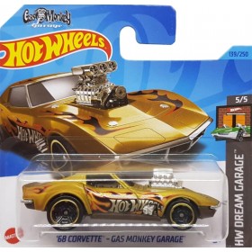 Hot Wheels Véhicule Miniature '68 Corvette Gas Monkey Garage - HW Dream Garage