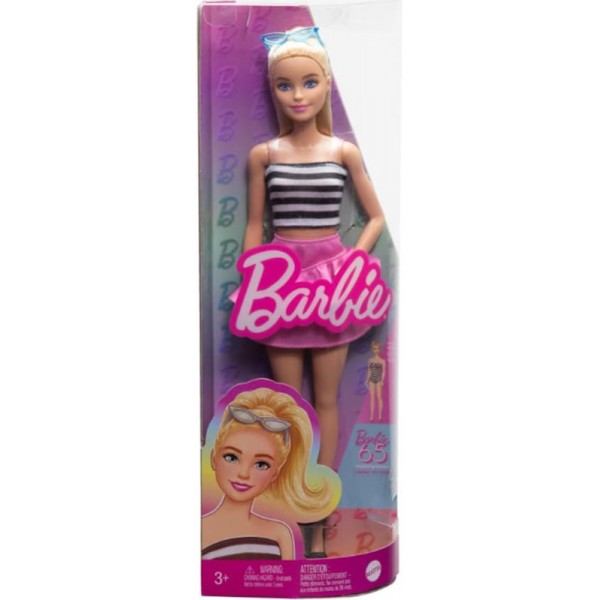 Poupée Barbie Fashionistas Blonde Avec Top Rayé