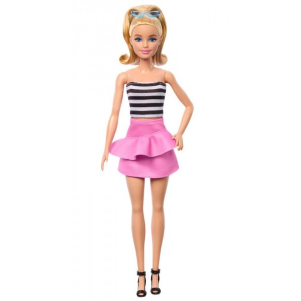 Poupée Barbie Fashionistas Blonde Avec Top Rayé