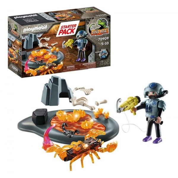 Playmobil 70909 Starter Pack Agent Avec scorpion de Feu