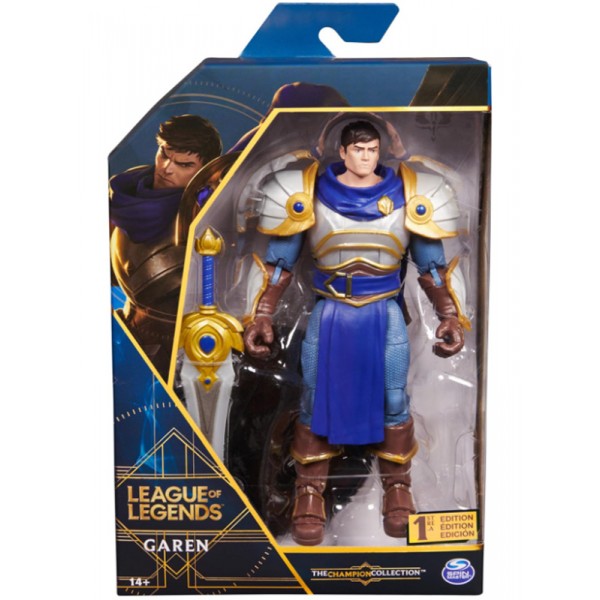 Coffret Figurine League Of Legends Garen 17 cm Avec Accessoires