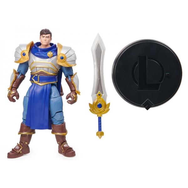 Coffret Figurine League Of Legends Garen 17 cm Avec Accessoires