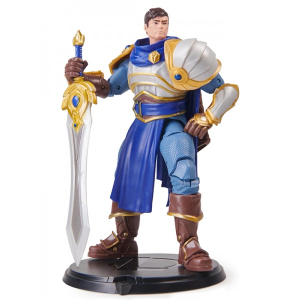 Coffret Figurine League Of Legends Garen 17 cm Avec Accessoires