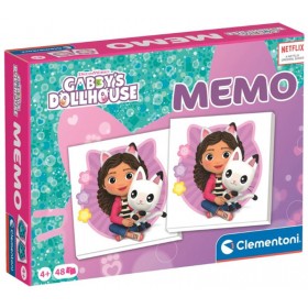 Jeu Mémo Gabby Et La Maison Magique 48 pièces - Clementoni 18293