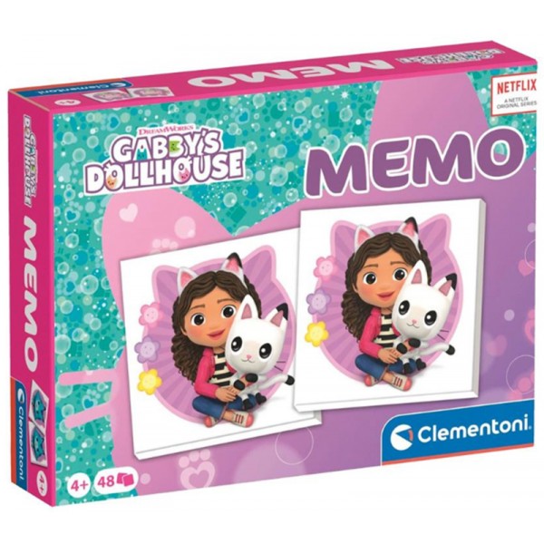 Jeu Mémo Gabby Et La Maison Magique 48 pièces - Clementoni 18293