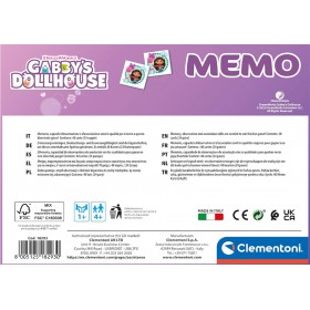 Jeu de Mémoire Gabby Et La Maison Magique 48 pièces - Clementoni 18293