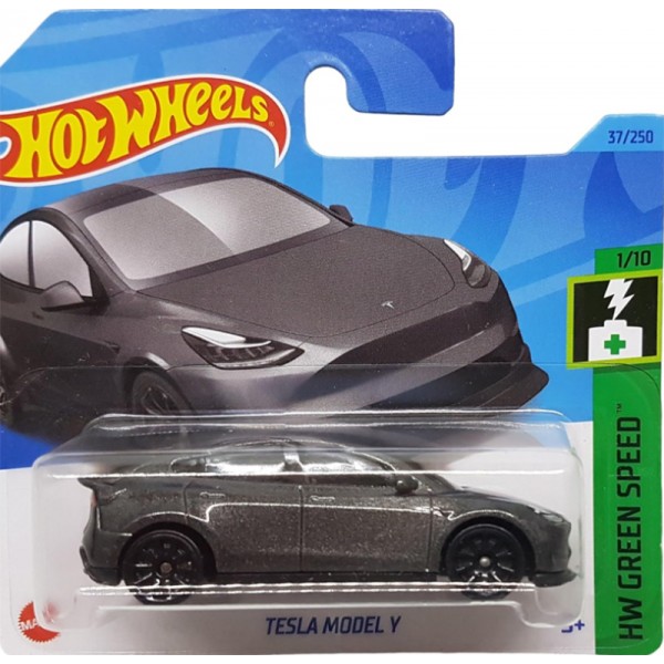 Hot Wheels Véhicule Miniature Tesla Modèle Y - HW Green Speed