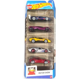 Hot Wheels Coffret 5 Véhicules Miniatures Motor Show