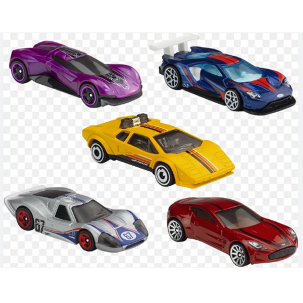 Hot Wheels Coffret 5 Véhicules Miniatures Motor Show