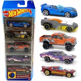 Hot Wheels Coffret 5 Véhicules Miniatures HW HorsePower