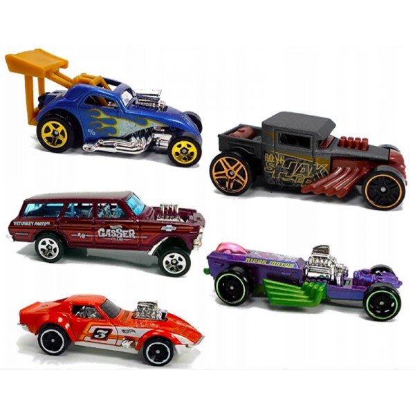 Hot Wheels Coffret 5 Véhicules Miniatures HW Exposed Engines