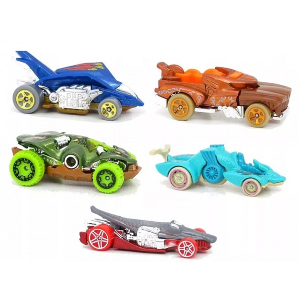 Hot Wheels Coffret 5 Véhicules Miniatures Street Beasts