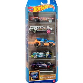 Hot Wheels Coffret 5 Véhicules Miniatures Demo Destruction