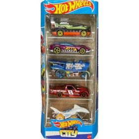 Hot Wheels Coffret 5 Véhicules Miniatures City