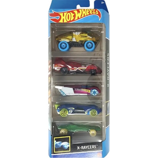 Hot Wheels Coffret 5 Véhicules Miniatures X-Raycers