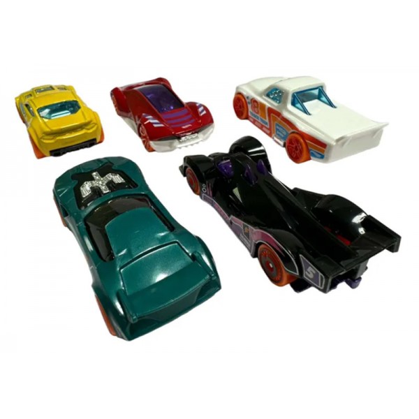 Hot Wheels Coffret 5 Véhicules Miniatures Track Builder