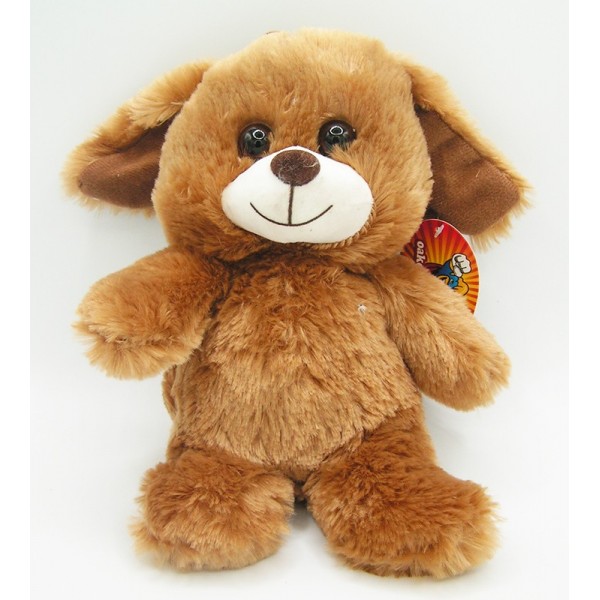 Peluche Chien Brun 24cm - Oakes Leisure