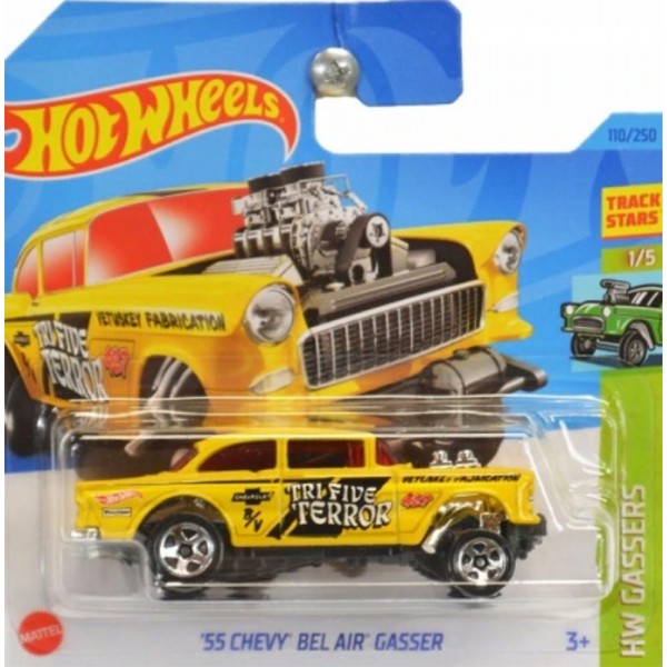 Hot Wheels Véhicule Miniature '55 Chevy Bel Air Gasser - HW Gassers