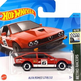 Hot Wheels Véhicule Miniature Alpha Romeo GTV6 3.0 - Retro Racers