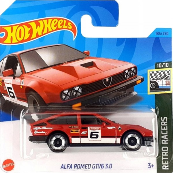 Hot Wheels Véhicule Miniature Alpha Romeo GTV6 3.0 - Retro Racers