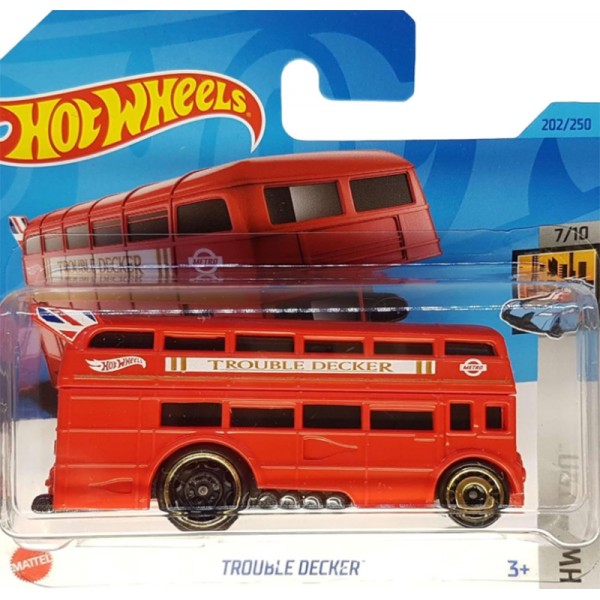 Hot Wheels Véhicule Miniature Trouble Decker - HW Metro