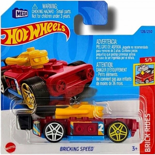 Hot Wheels Véhicule Miniature Bricking Speed - Brick Rides HKJ89