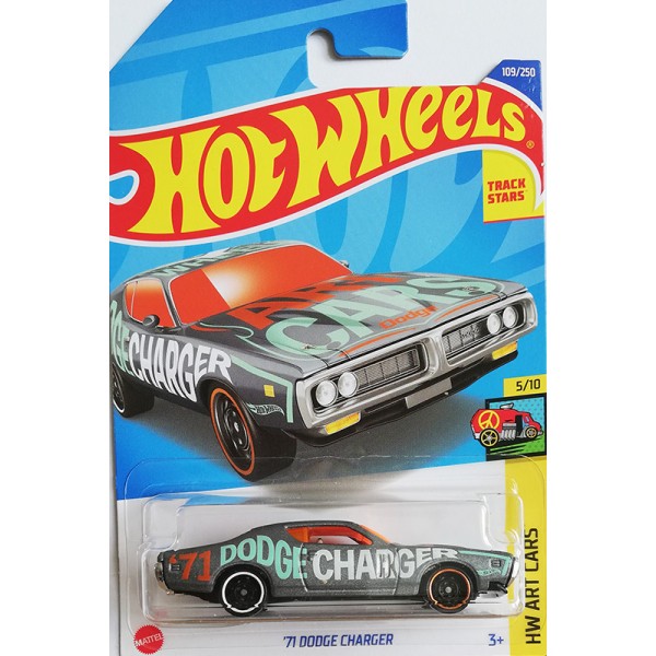 Hot Wheels Véhicule Miniature '71 Dodge Charger HCW33