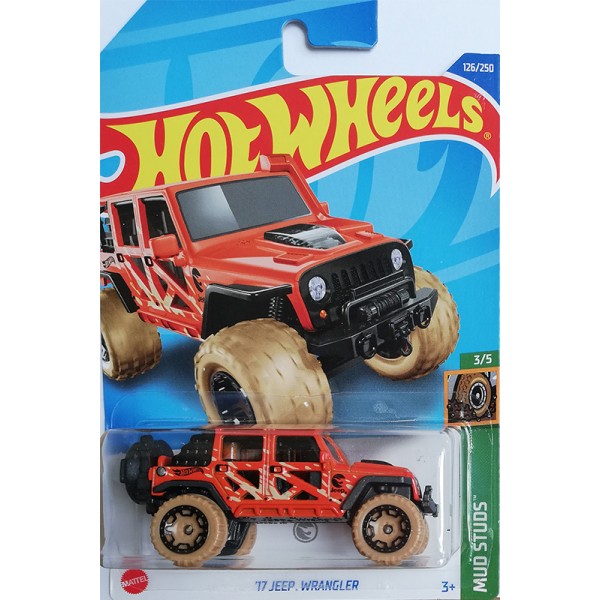 Hot Wheels Véhicule Miniature '17 Jeep Wrangler HCY03