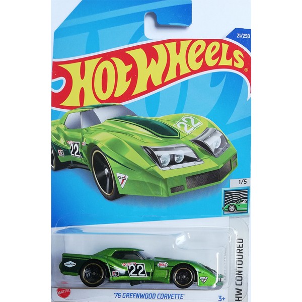 Hot Wheels Véhicule Miniature '76 Greenwood Corvette HCW80