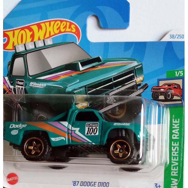 Hot Wheels Véhicule Miniature '87 Dodge D100 HTB89