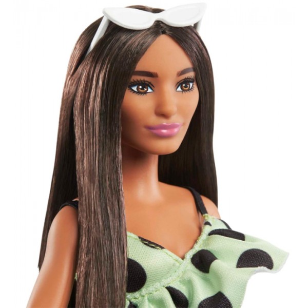 Poupée Barbie Fashionistas Brune avec Combinaison à Pois