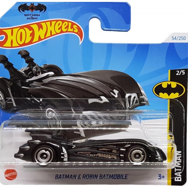 Hot Wheels Véhicule Miniature Batman & Robin Batmobile HRY54