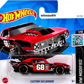 Hot Wheels Véhicule Miniature Custom '68 Camaro HTB69