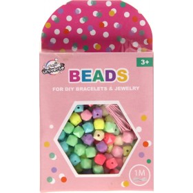 Set de Perles Fantaisie DIY avec Fil - sphères multicolores