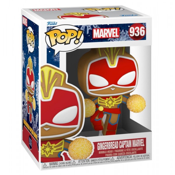 Figurine Marvel Gingerbread Captain Marvel - Funko Pop 936