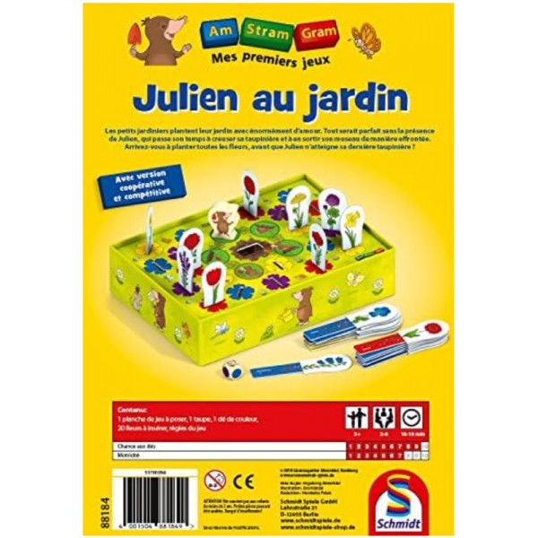 Jeu de Société Julien au Jardin - Schmidt