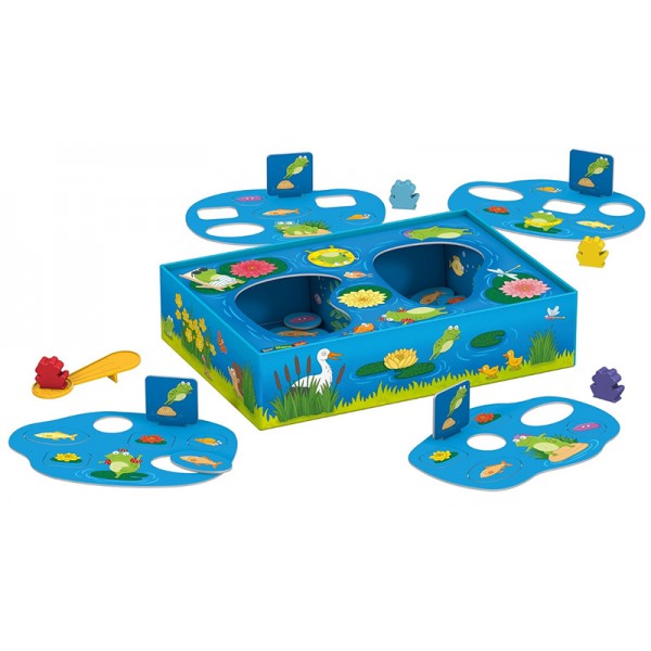 Jeu De Société Grenouille Sauteuse - Puzzle Stratégie Pour Enfants - Développe Logique Et Coordination - 3 Ans Et Plus