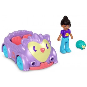 Polly Pocket - Véhicule Hérisson avec Mini Poupée Crissy et Hérisson