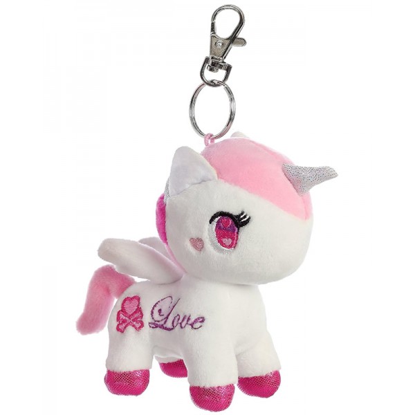 Peluche Licorne Aurora TOKIDOKI 12cm avec Clip Porte-Clés