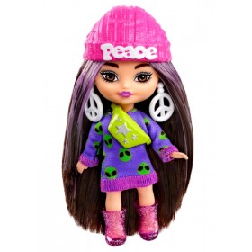 Poupée Barbie Extra Mini Poupée Peace 8 cm