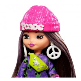 Poupée Barbie Extra Mini Poupée Peace 8 cm