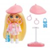 Poupée Barbie Extra Mini Poupée Blonde 8cm avec Béret