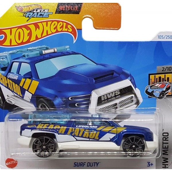 Hot Wheels Véhicule Miniature Surf Duty HTB14