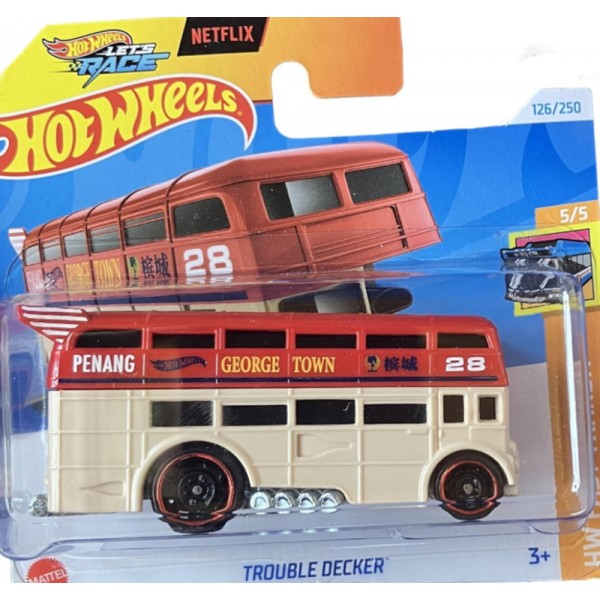 Hot Wheels Véhicule Miniature Trouble Decker HTB45