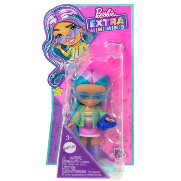 Poupée Mini Barbie Extra Mini Blue Rainbow