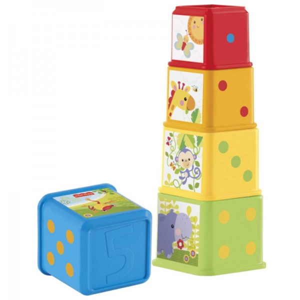 Cubes Multicolores à Empiler Fisher Price