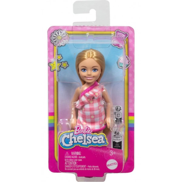 Poupée Barbie Chelsea Blonde en Robe à Carreaux HXM95