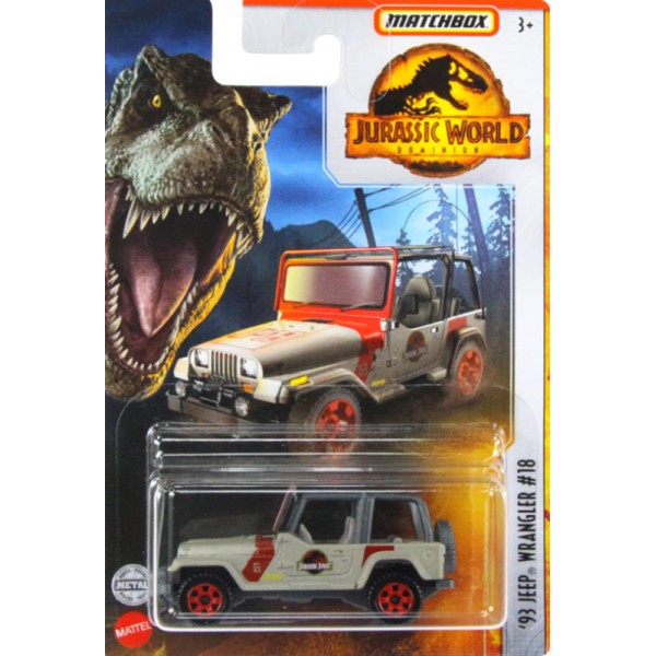 Véhicule Matchbox Jurassic World Jeep Wrangler #18 HBH01