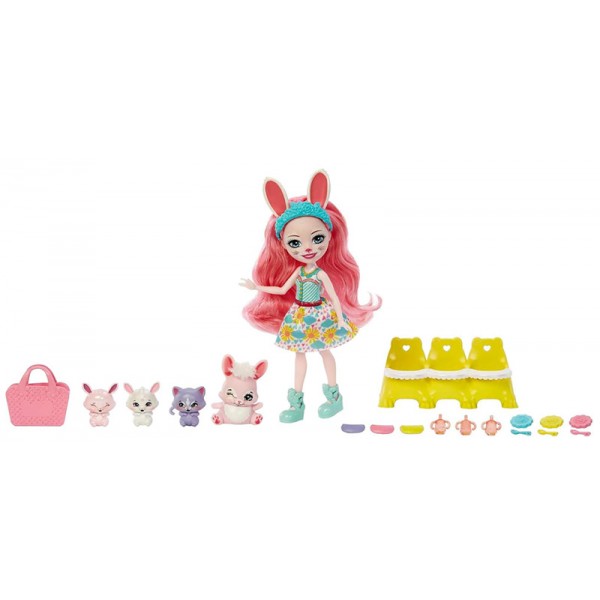 Coffret Enchantimals - Poupée Bree Lapin & Twist Meilleurs Amis des Bébés