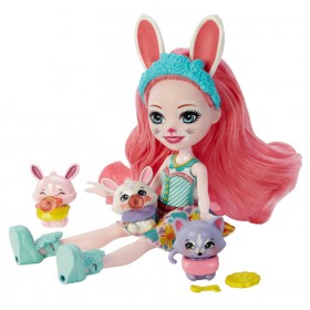 Coffret Enchantimals - Poupée Bree Lapin & Twist Meilleurs Amis des Bébés